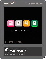 Pico-8 2048 cartridge
